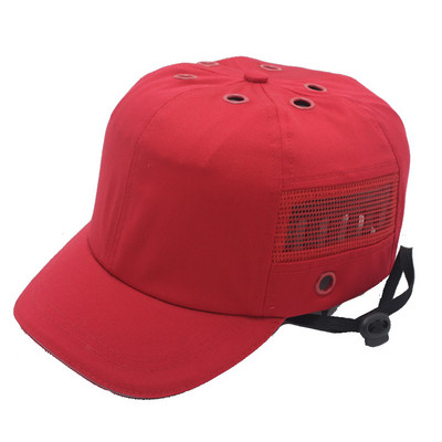 Kiváló minőségű munkavédelmi sapka sisak Baseball sapka stílusú dudorsapka védő kemény PP héj otthoni munkavégzéshez Helyi fejvédelem