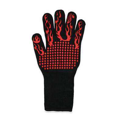 Grill kesztyűk magas hőmérsékletnek ellenálló sütőkesztyűk 500 800 tűzálló grillező hőszigetelő konyhai mikrohullámú sütő kesztyűk