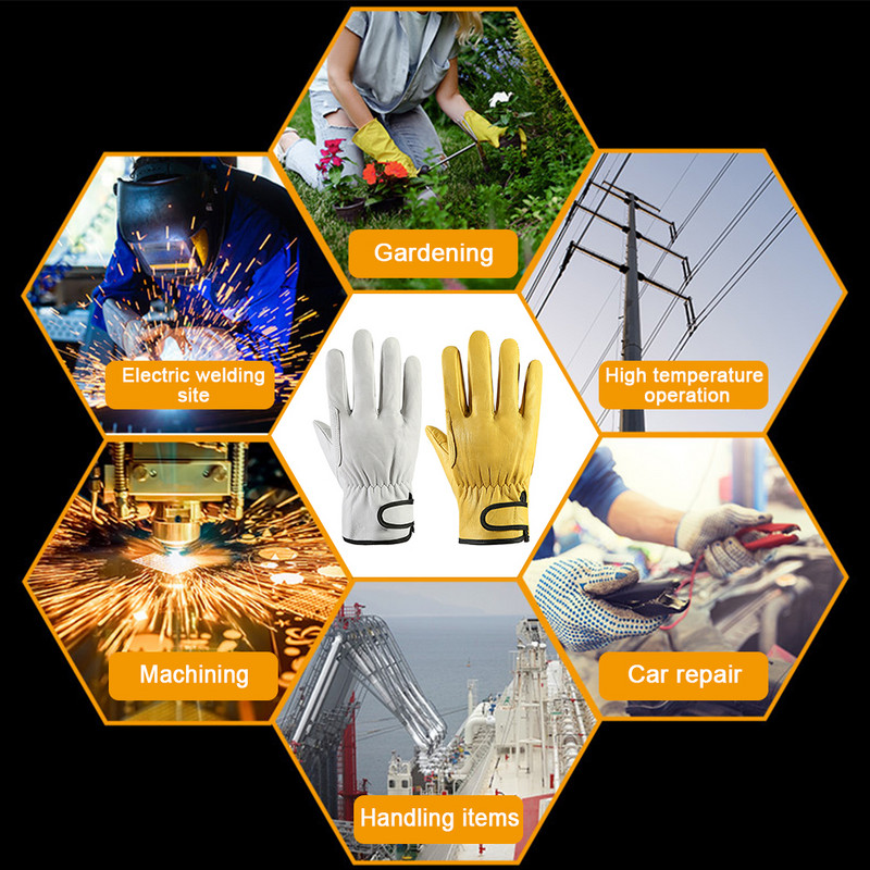 1 par Rukovanje za vrtlarstvo Radne rukavice otporne na habanje Udobne sigurnosne zaštitne PU koža Muškarci Žene Ergonomske poljoprivredne