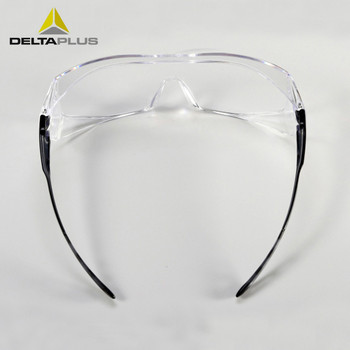 Γυαλιά ασφαλείας DELTAPLUS Διαφανή προστατευτικά γυαλιά ανθεκτικά στις γρατσουνιές Αδιάβροχα αντιανεμικά εργαστηριακά γυαλιά αντικρουόμενου φακού υπολογιστή