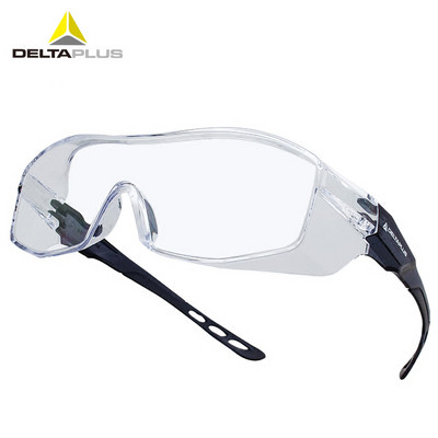 DELTAPLUS védőszemüveg átlátszó karcálló védőszemüveg porálló szélálló labor ütésálló PC lencsés szemüveg