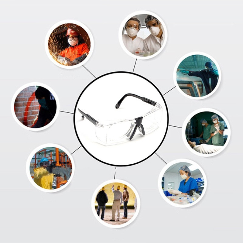 Munkavédelmi védőszemüveg fröccsenésgátló szél porálló védőszemüveg optikai lencsekeret kutatáshoz kerékpáros szemvédő