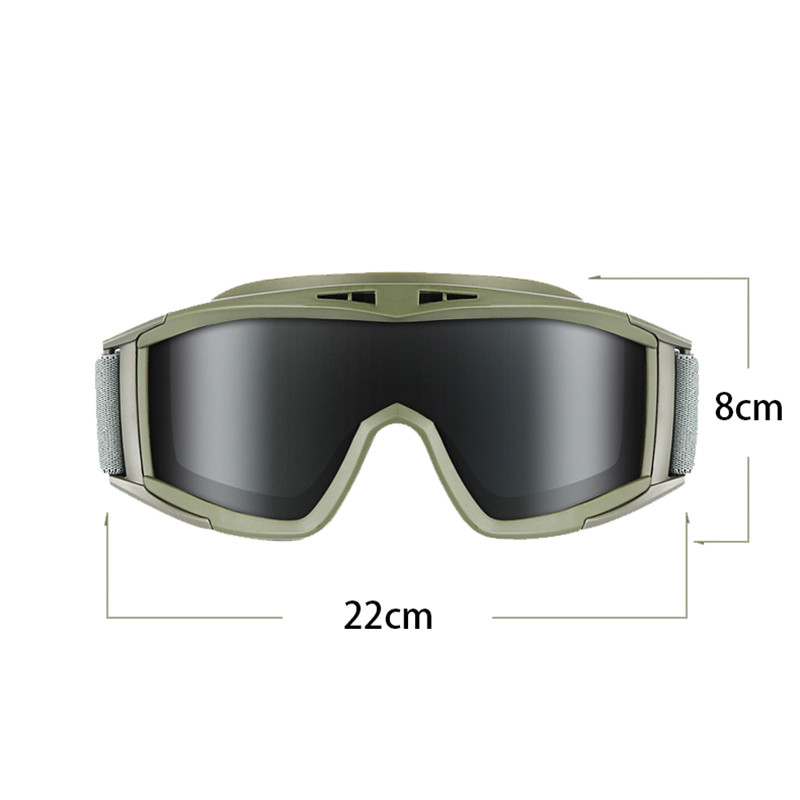 Mil-Spec Eyewear Tactical Night Vision Γυαλιά ασφαλείας Γυαλιά ασφαλείας 3 χρωμάτων κατά της ομίχλης Γυαλιά Shooting Hunting Protect