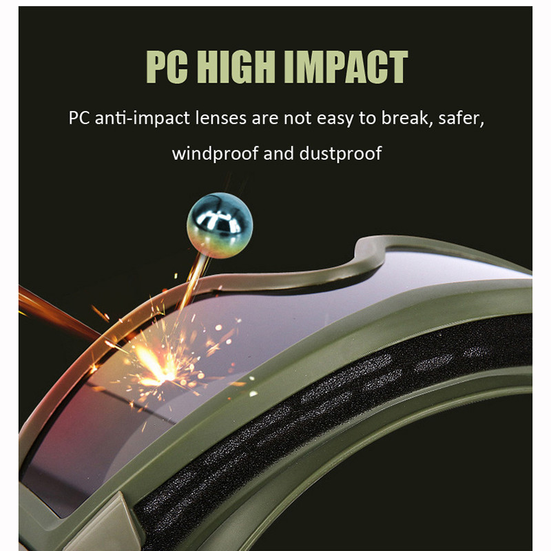 Mil-Spec Eyewear Tactical Night Vision Γυαλιά ασφαλείας Γυαλιά ασφαλείας 3 χρωμάτων κατά της ομίχλης Γυαλιά Shooting Hunting Protect