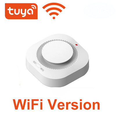Tuya Zigbee Wifi senzor za detekciju dima 80DB alarm protiv požara Pametni detektor dima Wifi protivpožarna zaštita Kućni sigurnosni alarm Smart Life
