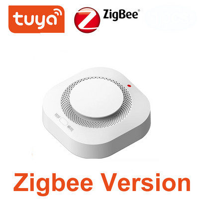 Tuya Zigbee Wifi senzor za detekciju dima 80DB alarm protiv požara Pametni detektor dima Wifi protivpožarna zaštita Kućni sigurnosni alarm Smart Life