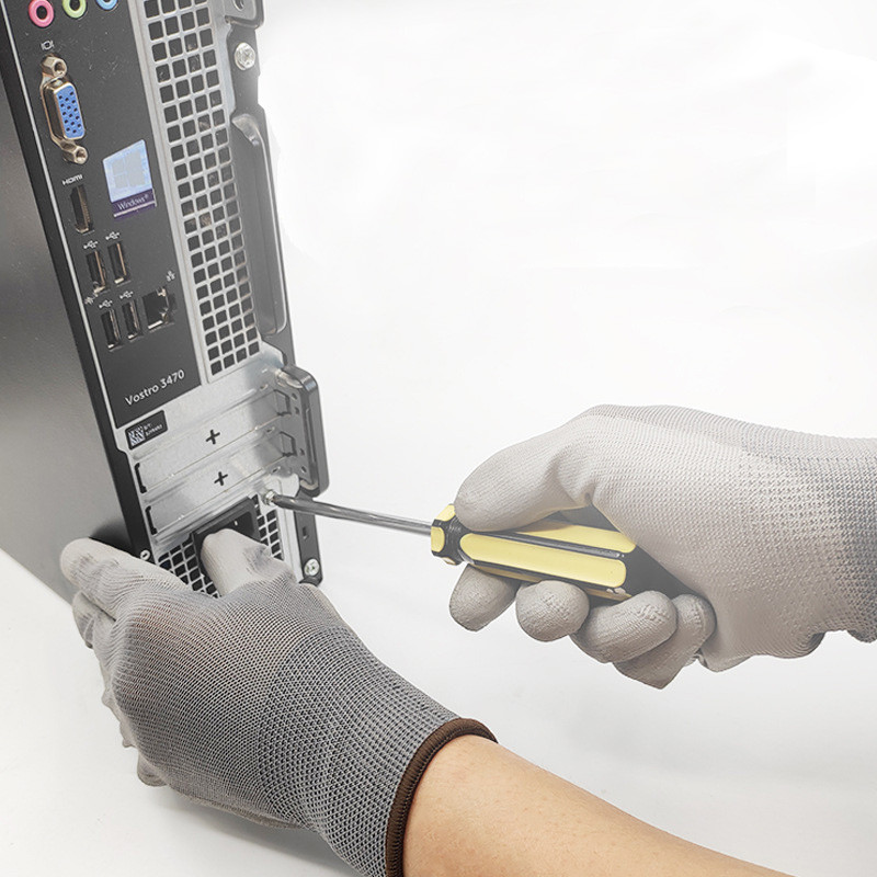 24 kusov/12 párov bezpečnostné ochranné PU nitrilové gumové potiahnuté pracovné rukavice, mechanické stavebné pracovné rukavice pre mužov