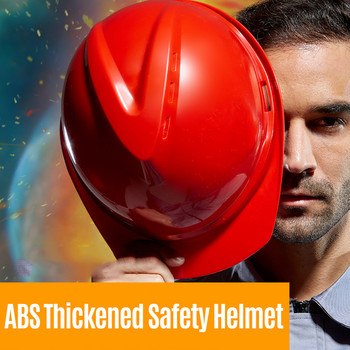 ABS Thickened Safety κράνος Αναπνεύσιμο κράνος με αεραγωγούς πολλαπλών σημείων buffer για εργοστάσιο αποθήκης