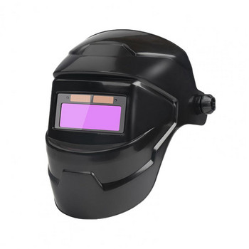 Слънчево задвижван заваръчен шлем Заварчик Маска Хамелеон Голям изглед Истински цвят Автоматично затъмняване Заваръчна маска за електродъгово заваряване Шлифоване