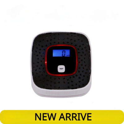 ESCAM 2 in 1 LCD displejs oglekļa monoksīda un dūmu kombinētais detektors ar baterijām darbināms CO signalizācija ar LED gaismas mirgojošu skaņas brīdinājumu