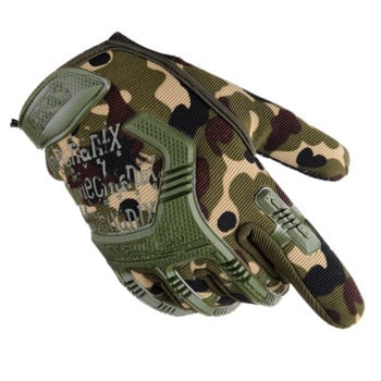 Тактически военни ръкавици Пейнтбол Airsoft Shot Soldier Combat Police Anti-Skid Bicycle Full Finger Gloves Мъжко облекло Ръкавици