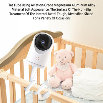 Скоба за монитор за бебе Регулируема стойка за монитор за бебе Прикрепя камера към рафтове за кошара Мебели