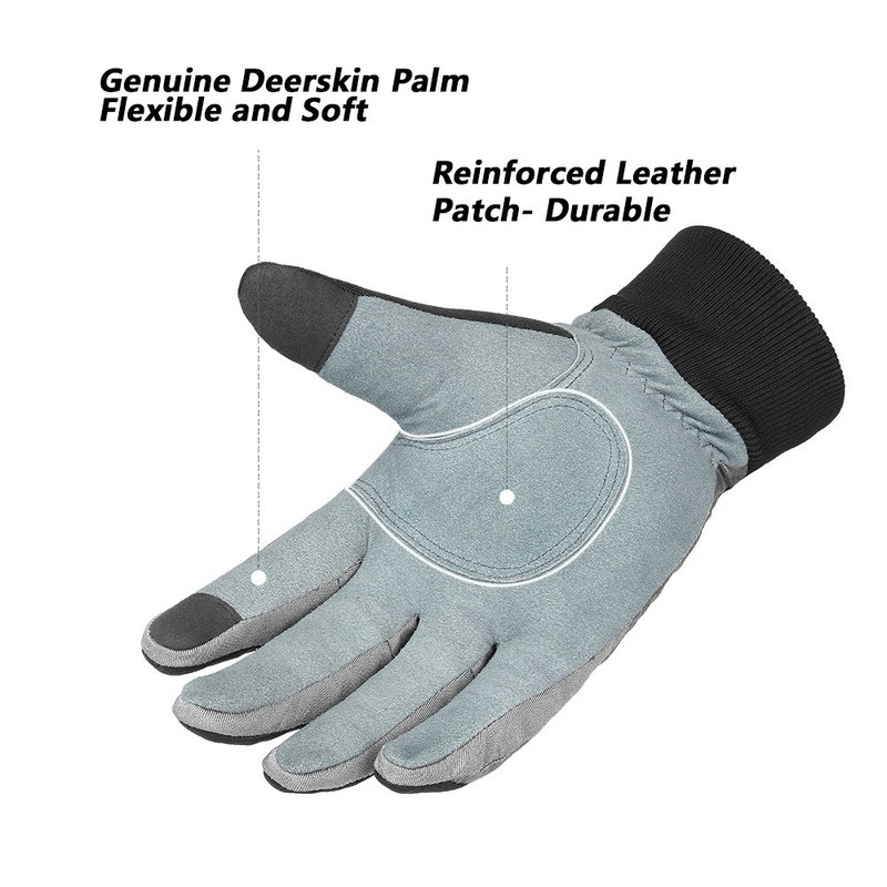 Žiemos šiltos vyriškos pirštinės Darbo vairuotojas Neperpučiamas nuo vėjo TPU Apsauga Apsauga Dėvėti sauga Darbo Vyriška Moteris 8018