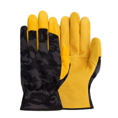 Muške radne rukavice mekana kravlja koža vozač lov vožnja farma vrt zavarivanje sigurnosna zaštita zaštita radnika mehanička rukavica