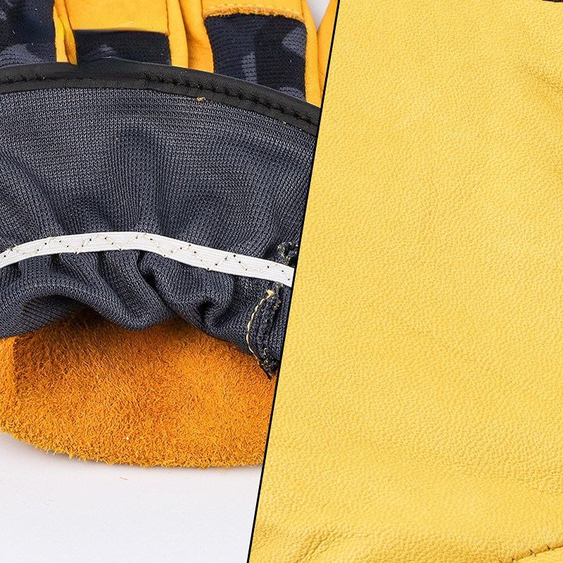 Muške radne rukavice mekana kravlja koža vozač lov vožnja farma vrt zavarivanje sigurnosna zaštita zaštita radnika mehanička rukavica