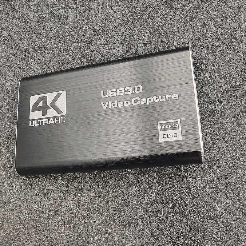 USB 4K 60Hz HDMI saderīga video tveršanas karte 1080P spēļu ierakstīšanas platei tiešraides straumēšanas kaste USB 3.0 tvērējs PS4 kamerai