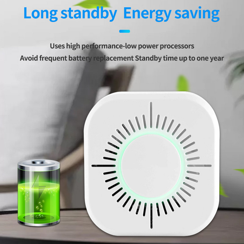 TISHRIC 433Mhz bezvadu viedais Wifi dūmu detektors ugunsgrēka trauksmes sensors dūmu sensors, kas saderīgs ar Sonoff RF Bridge