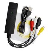 USB2.0 audio video uztveršanas kartes TV uztvērējs VHS uz DVD video tveršanas pārveidotājs priekš Win7/8/XP/Vista ar USB kabeli