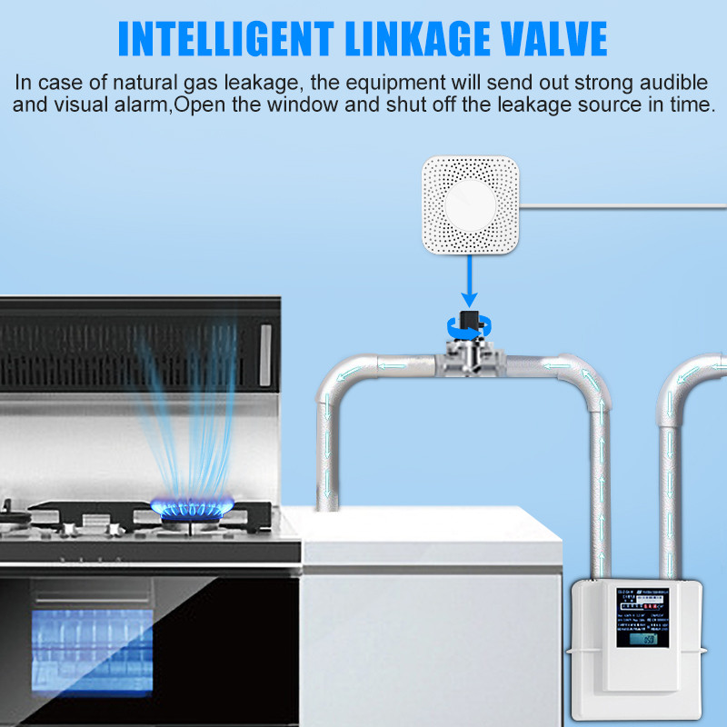 CoRui Tuya Wifi senzor prirodnog plina zapaljivo kućanstvo Pametni dom LPG plin alarm detektor curenja senzor sigurnost od požara