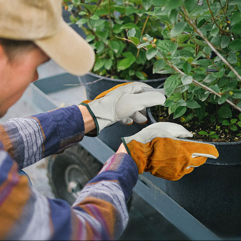 1 pár béleletlen marhabőr valódi bőr vezetőkesztyű munkakertészet nagy teherbírású raktári teherautó argon ívhegesztés védő