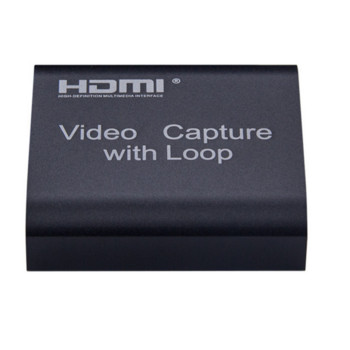 PzzPss 1080P 4K HDMI συμβατή με κάρτα εγγραφής βίντεο USB 2.0 για εγγραφή παιχνιδιού Ζωντανή μετάδοση ροής TV Local Loop