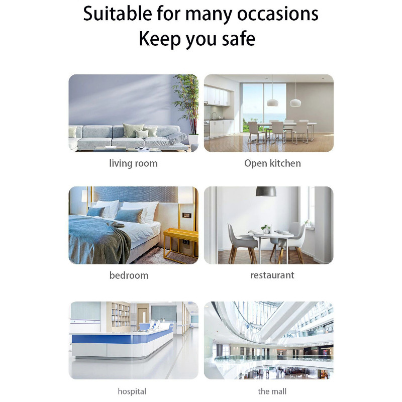 Tuya wifi dūmų jutiklis Tuya dūmų signalizatorius wifi dūmų detektorius gaisro signalizacija išmanusis dūmų detektorius dūmų detektorius Išmanusis namas