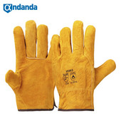 Andanda 1Pair munkakesztyűk 100%-ban kiváló minőségű marhabőr kesztyűk kopásállóság a mechanikai munkához kertészkedéshez, grillezéshez, vágásbiztonsági kellékekhez