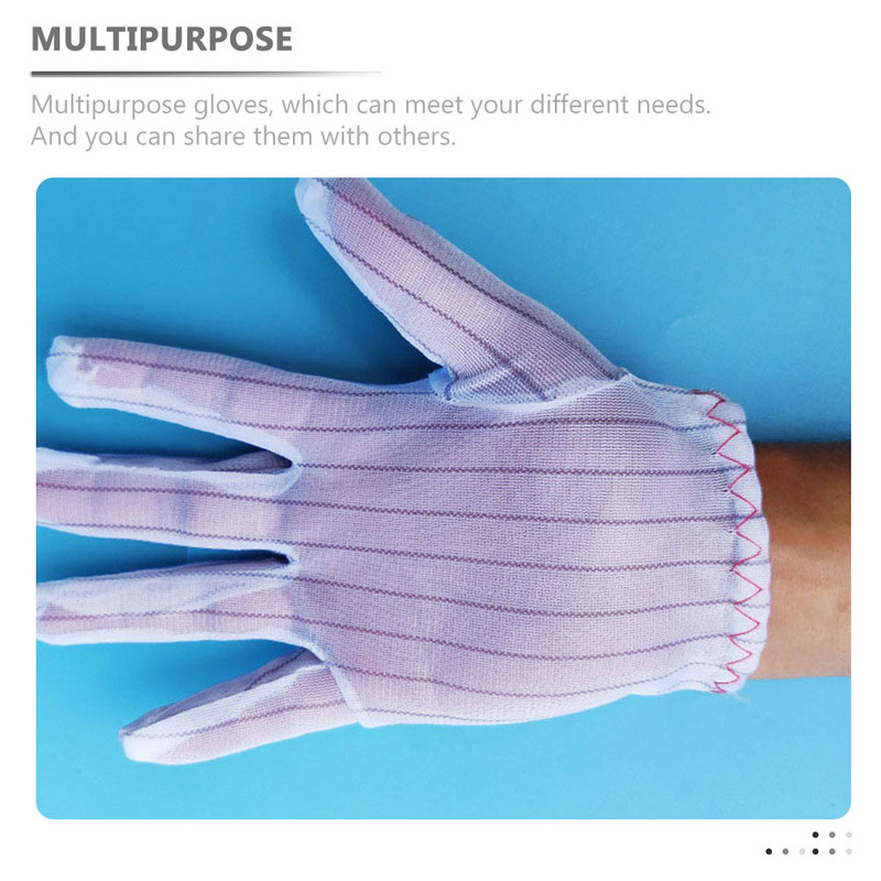 10 pár antisztatikus kesztyű PC épület védő munka számítógép elektronika vezető szál