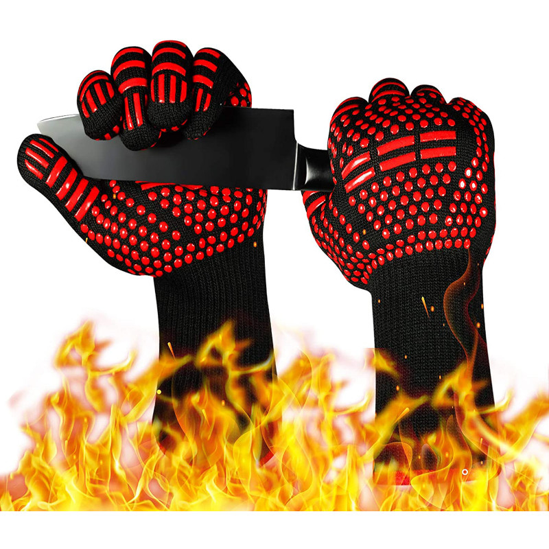 1 buc mănuși pentru grătar cu rezistență la temperatură înaltă mănuși de cuptor ignifugă pentru grătar izolație termică pentru cuptor cu microunde mănuși pentru instrumente pentru grătar