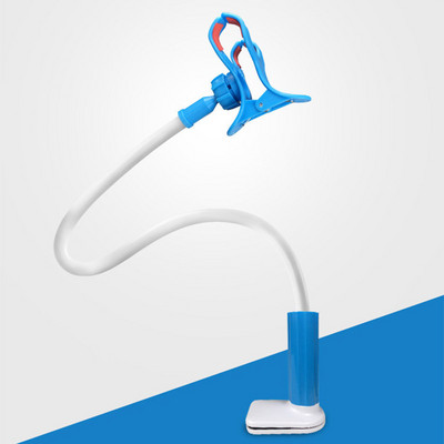 Pārnēsājams elastīgs slinks gultas turētājs Regulējams mobilā telefona turētājs mobilajam tālrunim universālā galddatora statīva uz galda stiprinājuma tālruņa kronšteins