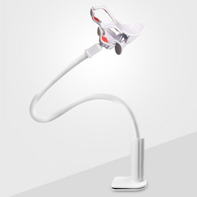 Pārnēsājams elastīgs slinks gultas turētājs Regulējams mobilā telefona turētājs mobilajam tālrunim universālā galddatora statīva uz galda stiprinājuma tālruņa kronšteins