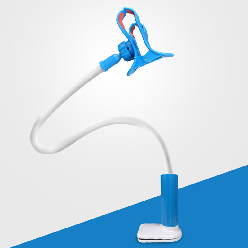 Pārnēsājams elastīgs slinks gultas turētājs Regulējams mobilā telefona turētājs mobilajam tālrunim universālā galddatora statīva uz galda stiprinājuma tālruņa kronšteins