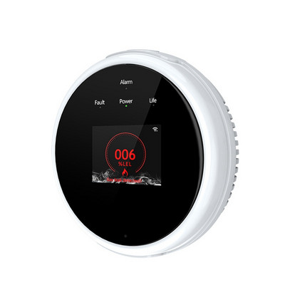 Wifi gaasidetektor Tuya nutika kodu lekkeandur LED-ekraan maagaasilekke detektorid alarm USA pistik