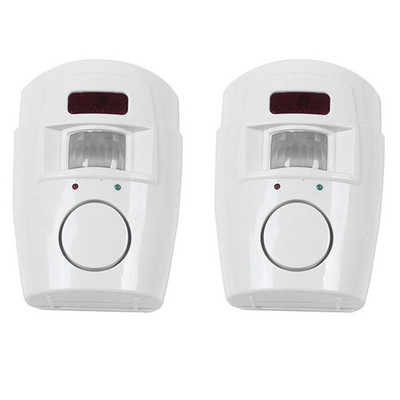 2X Домашна охранителна алармена система Безжичен детектор +4X Дистанционни контролери Pir Инфрачервен сензор за движение Безжичен алармен монитор