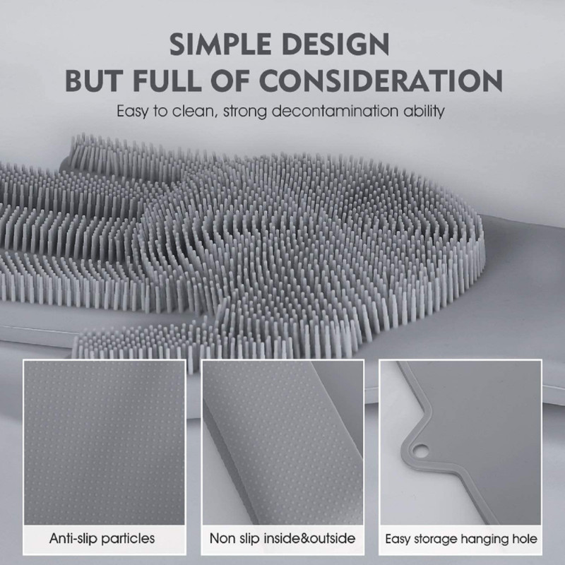 Rukavice za čišćenje za pranje posuđa Silikonska gumena spužvasta rukavica Ribalica za kućanstvo Kuhinja Čisti alati Kuhinja