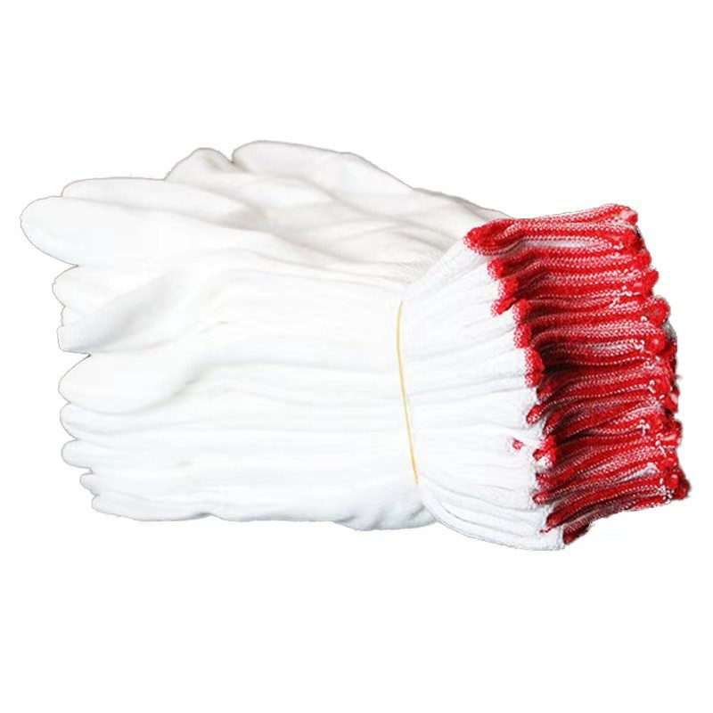 12 paari õhukesi valgeid kindaid kõrge elastsusega pehmest puuvillast kindad aiatöödeks ehituseks puidutöötlemiseks Töökoha ohutustarbed
