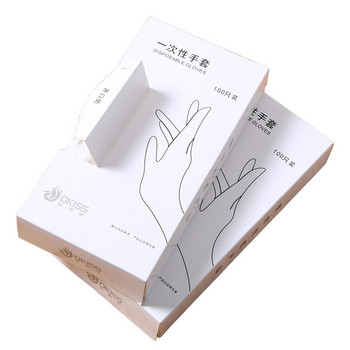 VITCOCO Удебелени прозрачни пластмасови ръкавици от CPE фолио за кетъринг ръкавици за еднократна употреба, подвижна кутия