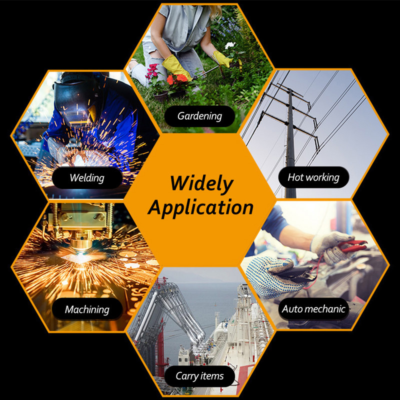 1 par radnih rukavica od kravlje kože otporne na habanje, kožne radne rukavice za zavarivanje, sigurnosna zaštita za lov, vrt, sportske vozačke rukavice