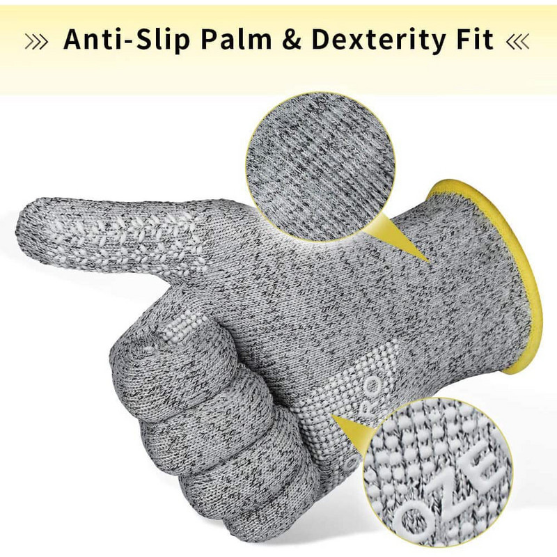 OZERO Нови работни ръкавици HDPE+Nitrile Men Welding Work Safety Protective Garden Kavlar Resistant Wear-resistant Gloves 7007