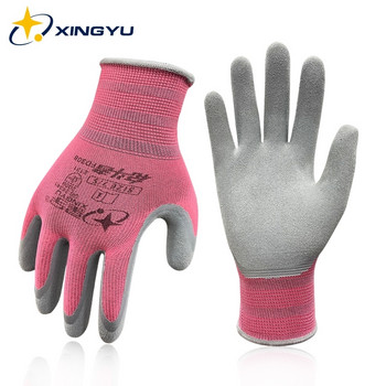 Работни ръкавици Пясъчно покритие Противоплъзгащи се нитрилни ръкавици Добро сцепление Дишащи еластични строителни предпазни ръкавици за градинско земеделие