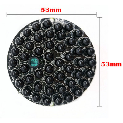 Invisible Illuminator 940NM 48pcs IR LEDs Invisible At Night No Exposure Infrared Light Board for IR Illuminator CCTV αξεσουάρ