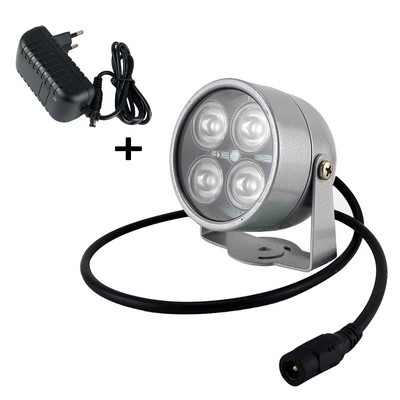 Mini CCTV LED-uri 4 matrice IR led iluminator Lumină IR infraroșu rezistent la apă Viziune nocturnă CCTV Lumină de umplere pentru camera CCTV Camera IP