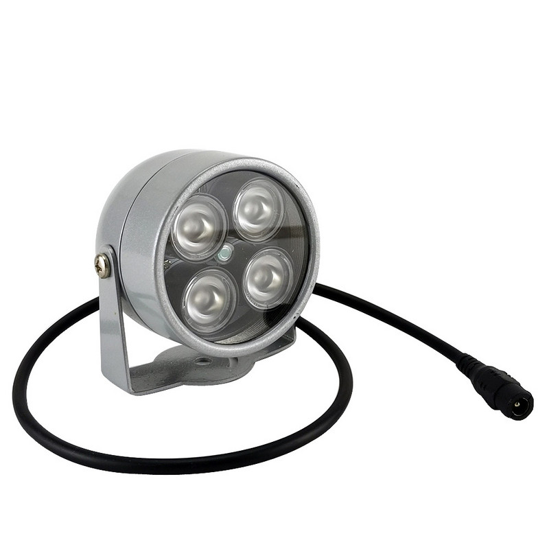 Mini CCTV LEDS 4 matricos IR LED apšvietimas Light IR Infraraudonųjų spindulių vandeniui atsparus Night Vision CCTV užpildymo lemputė CCTV kamerai IP kamera