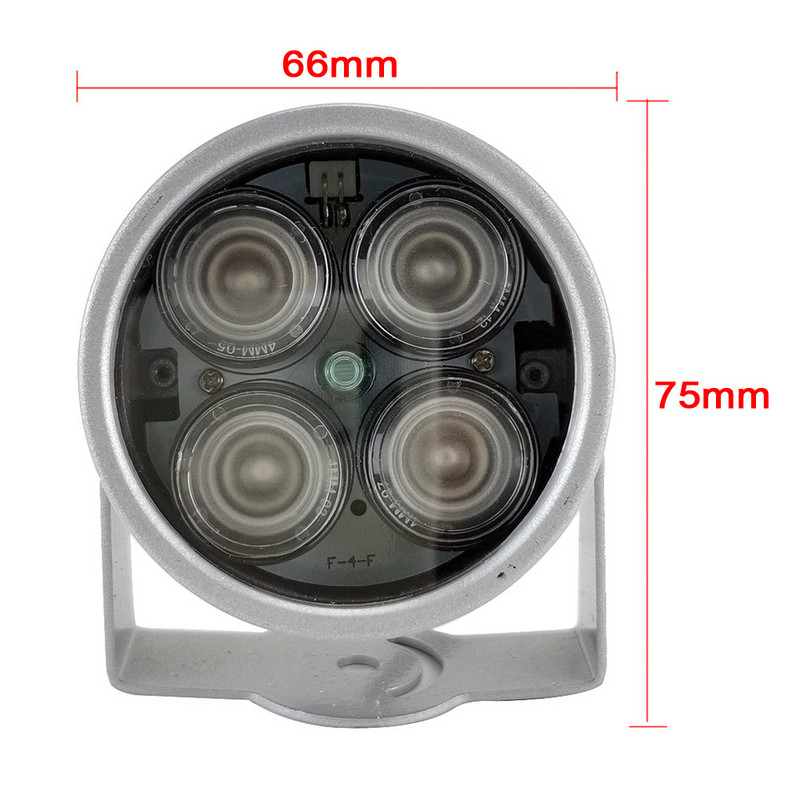 Mini CCTV LEDS 4 matricos IR LED apšvietimas Light IR Infraraudonųjų spindulių vandeniui atsparus Night Vision CCTV užpildymo lemputė CCTV kamerai IP kamera