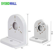 Pie sienas stiprināms puslodes gliemeņu novērošanas plastmasas kronšteins 4 collu 3,5 collu videonovērošanas kameras drošības monitora zondei