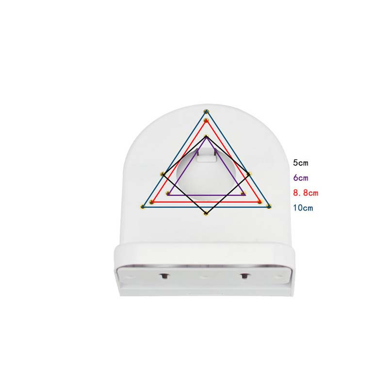 Pie sienas stiprināms puslodes gliemeņu novērošanas plastmasas kronšteins 4 collu 3,5 collu videonovērošanas kameras drošības monitora zondei