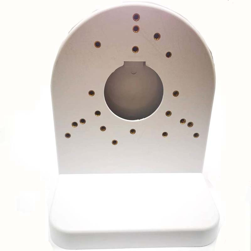 Pie sienas stiprināms puslodes gliemeņu novērošanas plastmasas kronšteins 4 collu 3,5 collu videonovērošanas kameras drošības monitora zondei