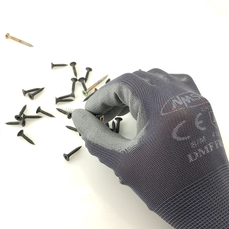 24 komada/12 pari Visokokvalitetne pletene najlonske PU gumene zaštitne radne rukavice za graditelje Neklizajuće rukavice za rad u ribičkom vrtu