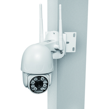 Μαύρο/άσπρο Βάση στήριξης κάμερας CCTV 90 μοιρών επιτήρησης 90 μοιρών Βάση τοίχου γωνιακή βάση στήριξης εξωτερικής αντισκωριακής βάσης κάμερας