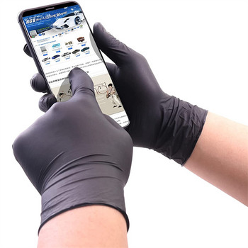 10 τμχ γάντια νιτριλίου μίας χρήσης αδιάβροχα γάντια λάτεξ χωρίς σκόνη για οικιακά γάντια καθαρισμού εργαστηρίου κουζίνας Home